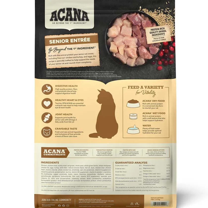 Acana Senior (+7 Años)^Cat Senior Entrée 1.8 Kg
