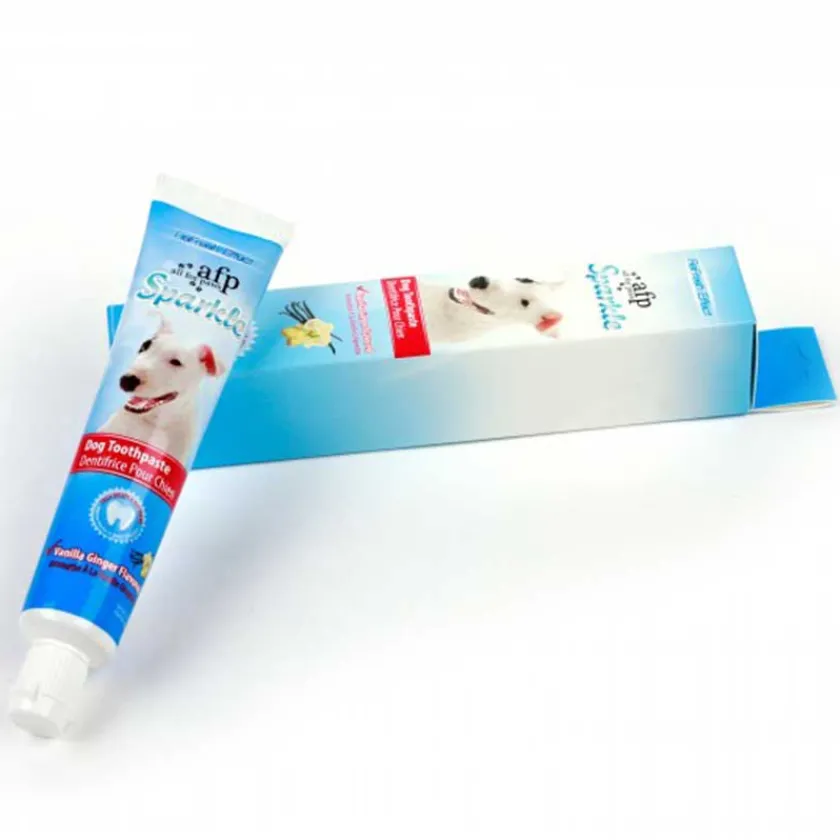 AFP Cuidado Dental | Dentales^Sparkle Pasta Dental para Perros 57gr Sabor Vainilla Jengibre
