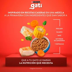 Purina - Gati Adultos (1 A 7 Años)^Alimento Gati sabor Pescado y Salmón 15kg