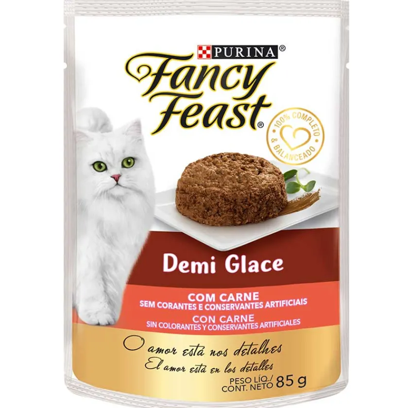 Fancy Feast - Purina Húmedos^Alimento húmedo Fancy Feast Demi Glace Carne 85g