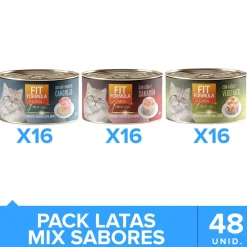 Fit Formula Húmedos^Alimento Húmedo Gato Gourmet Pack Sabores 48un