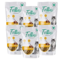 Fellini Húmedos | Adultos (1 A 7 Años)^Alimento Húmedo Gato Cordero en Salsa 85gr x 6un