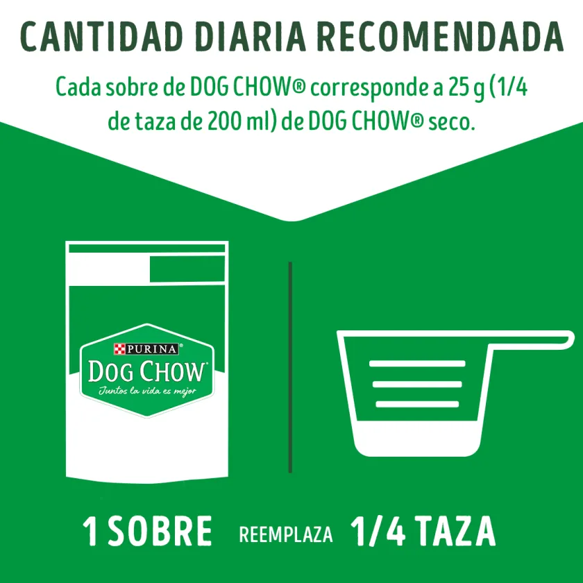 Dog Chow - Purina Húmedos^Alimento húmedo para perro DOG CHOW® Adultos con Carne sobre 100g Pack 15 Unidades