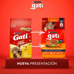 Purina - Gati Adultos (1 A 7 Años)^Alimento seco para gato GATI Adultos Carne y Pollo a la Jardinera 15Kg