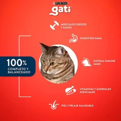 Purina - Gati Adultos (1 A 7 Años)^Alimento seco para gato GATI Adultos Carne y Pollo a la Jardinera 15Kg