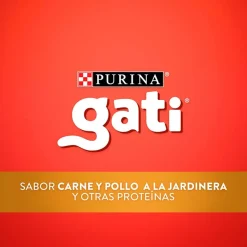 Purina - Gati Adultos (1 A 7 Años)^Alimento seco para gato GATI Adultos Carne y Pollo a la Jardinera 15Kg