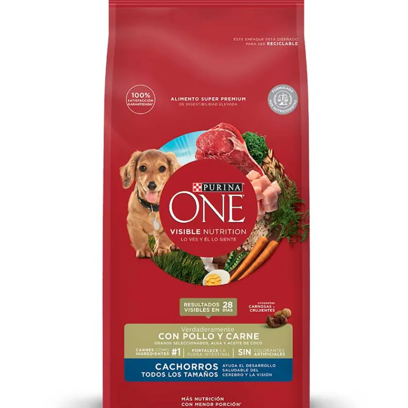 Purina One Cachorros (0 A 12 Meses)^Alimento seco para perro PURINA® ONE® Cachorro Pollo y Carne