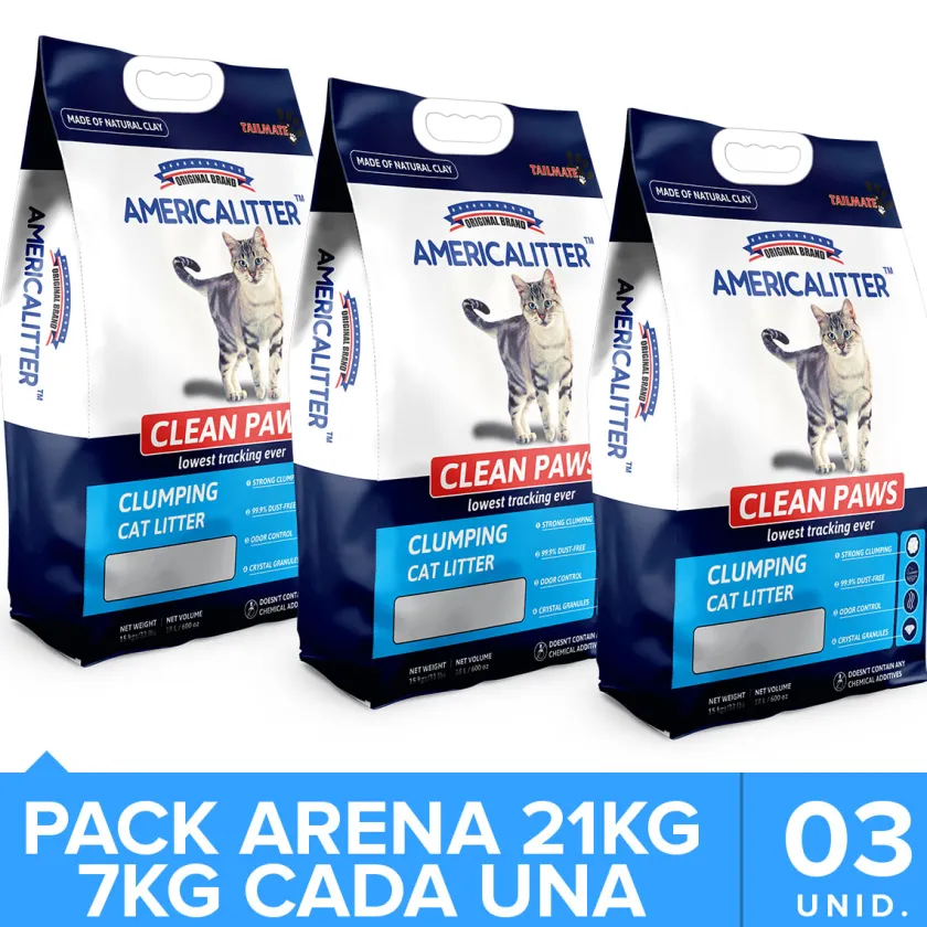 America Litter Arenas^Clean Paws Pack 21kg