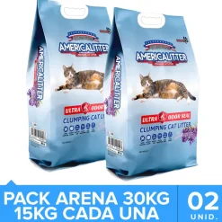 America Litter Arenas^Ultra Odor Seal Lavanda Pack 30kg