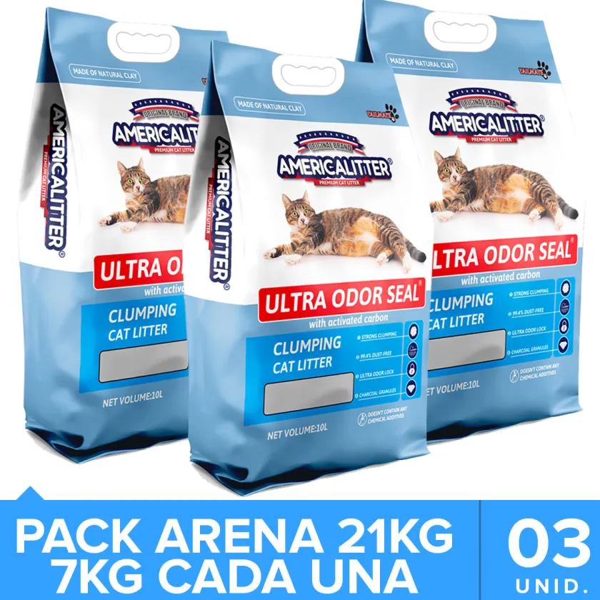 America Litter Arenas^Ultra Odor Seal Pack 21kg