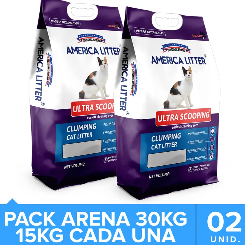 America Litter Arenas^Ultra Scooping Pack 30kg