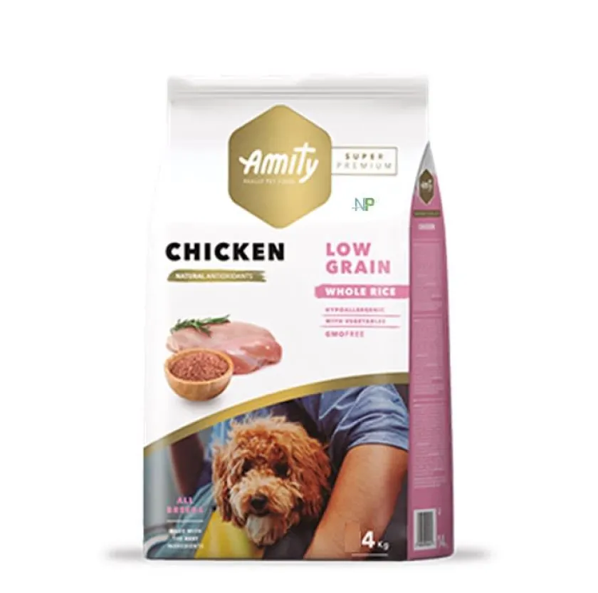Adultos (1 A 7 Años)^Amity Low Grain Chicken Adulto 4 Kg