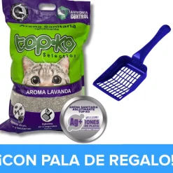 TOP K9 Arenas^Arena Aglutinante Topk9 Iones De Plata y carbón Activado Lavanda 10kg Con PALA de Regalo!