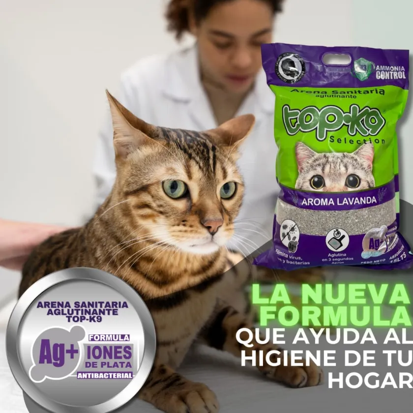 TOP K9 Arenas | Senior (+7 Años)^Arena Aglutinante Topk9 Iones De Plata/carbón Activado Lavanda 10kg
