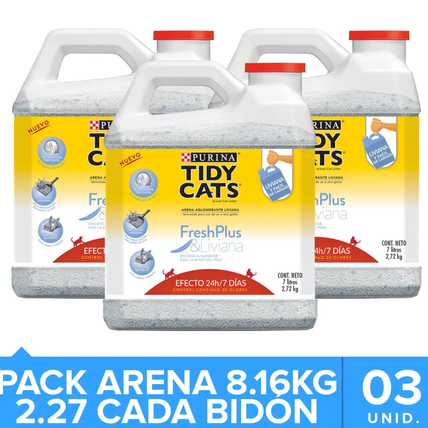 Tidy Cats Arenas^Arena sanitaria aglutinante ® Lightweight Pack 8kg