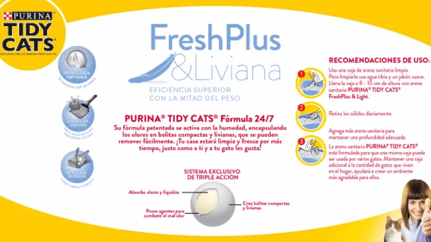 Tidy Cats Arenas^Arena sanitaria aglutinante ® Lightweight Pack 8kg