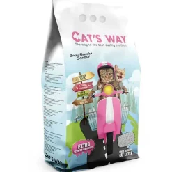 Arenas^Arena Sanitaria Cats Way Olor Talco para Bebes 8.5kg