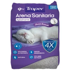 Traper Arenas^ARENA SANITARIA LAVANDA 9 KG