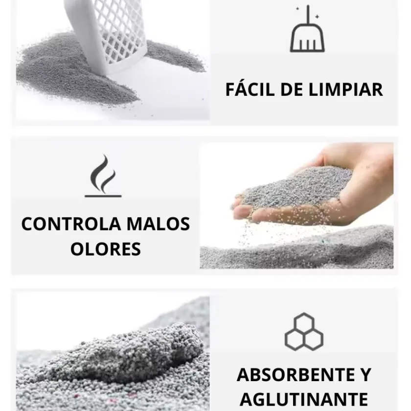 Arenas^Arena Sanitaria para Gatos Sin Aroma 10kg