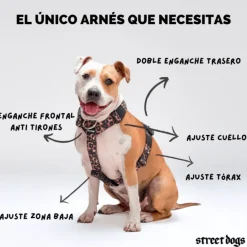 Street Dogs Arnes, Collares Y Correas^Arnés Strap para Perros Black L