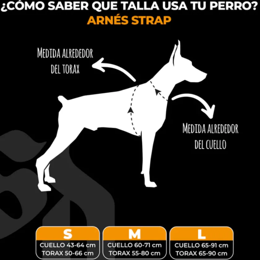 Street Dogs Arnes, Collares Y Correas^Arnés Strap para Perros Black M