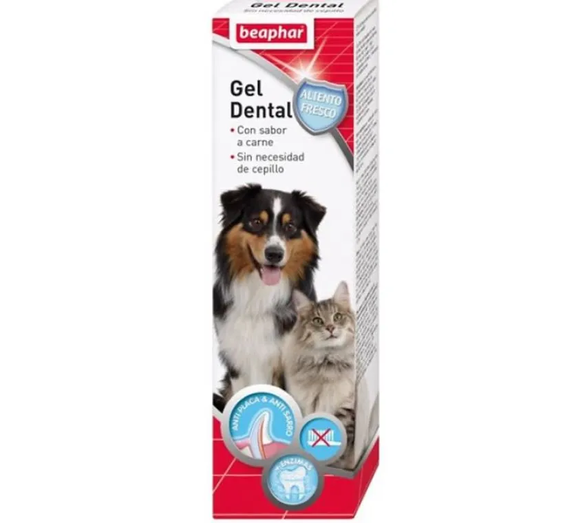 Beaphar Cuidado Dental^Gel cuidado dental Perros y Gatos 100gr