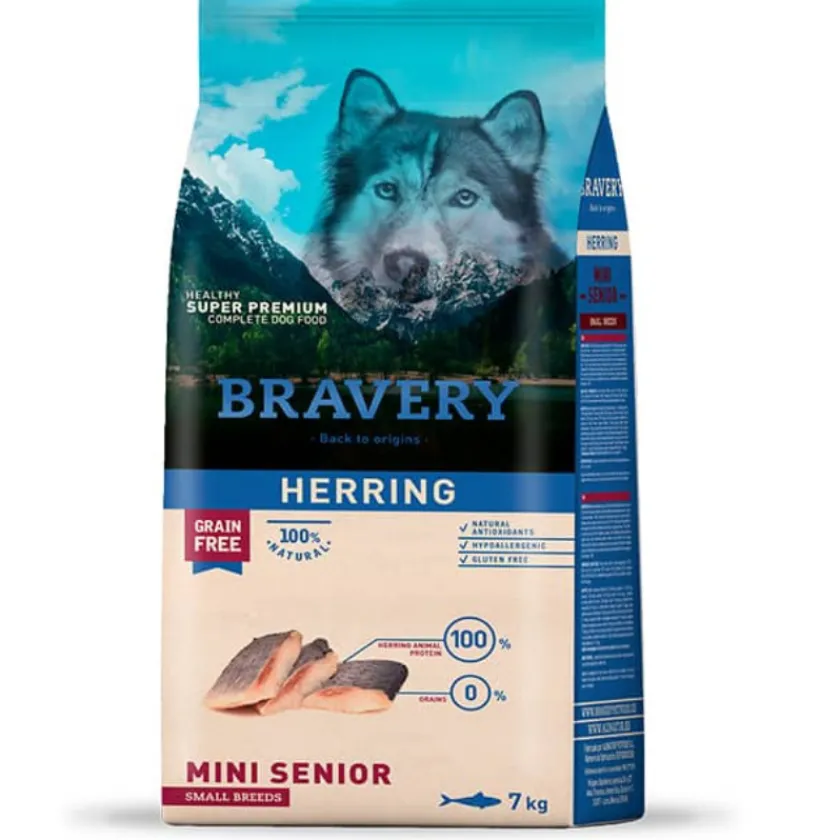 Bravery Senior (+7 Años)^Dog Herring Senior Small Breed 2kg