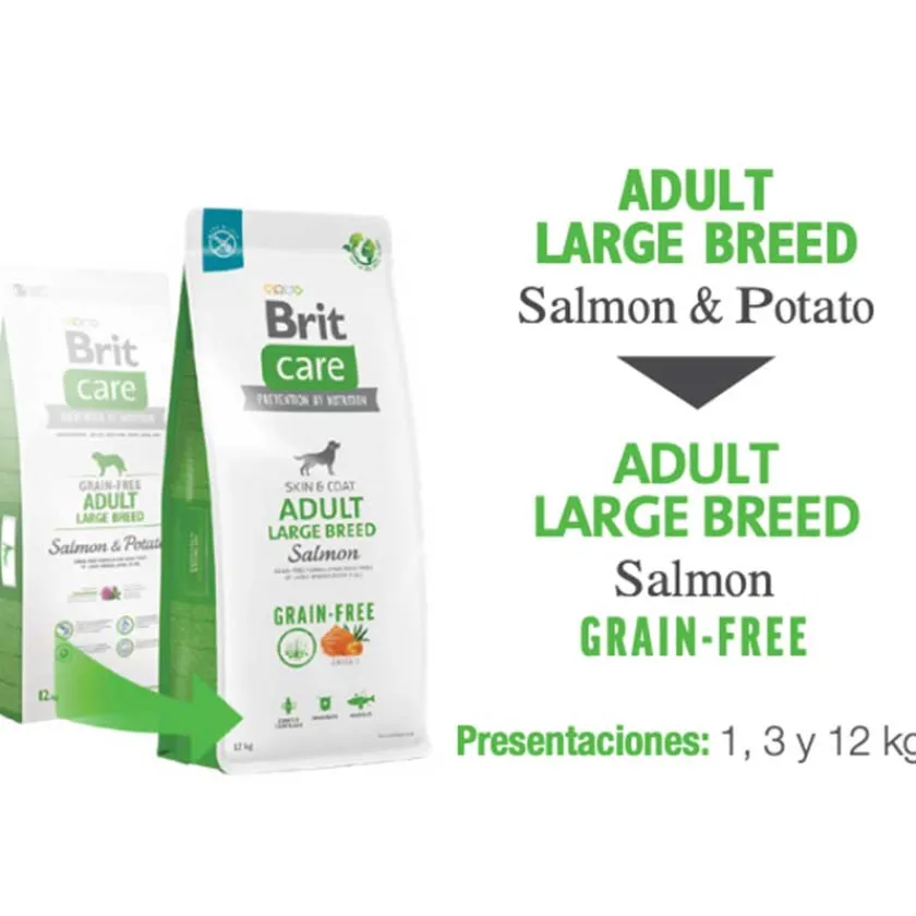 Brit Care Adultos (1 A 7 Años)^Adult Large Breed Salmón 3kg
