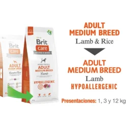 Brit Care Adultos (1 A 7 Años)^Adult Medium Breed Lamb Hypoallergenic 1kg