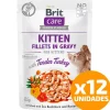 Brit Care Húmedos^Cat Pouch Kitten Sabor Pavo 85gr Pack 12 Unidades