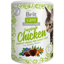 Brit Care Galletas^Cat Snack Superfruits Pollo 100gr