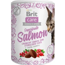 Brit Care Galletas^Cat Snack Superfruits Salmón 100gr