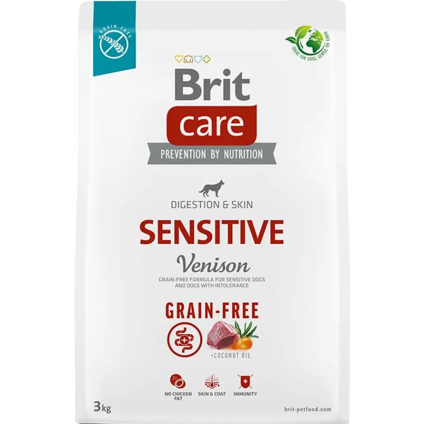 Brit Care Adultos (1 A 7 Años)^Dog Adult Sensitive Venado 3kg