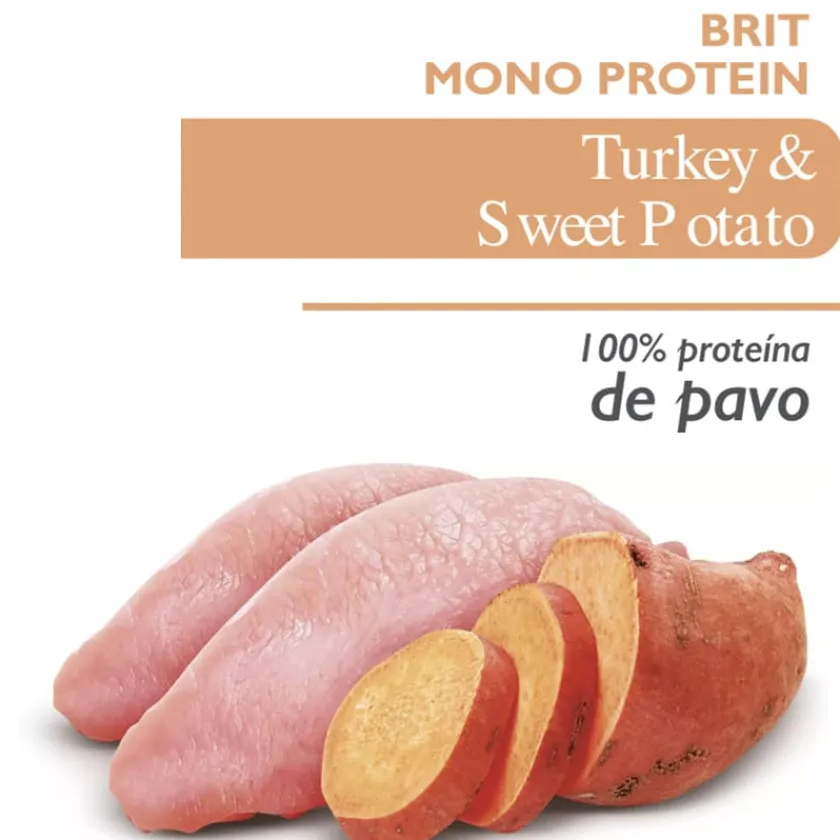Brit Care Húmedos^Mono Protein Pavo y Papa Dulce Pack 6 Unidades