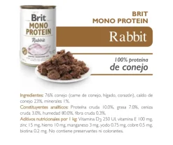 Brit Care Húmedos^Mono Protein Rabbit 400gr