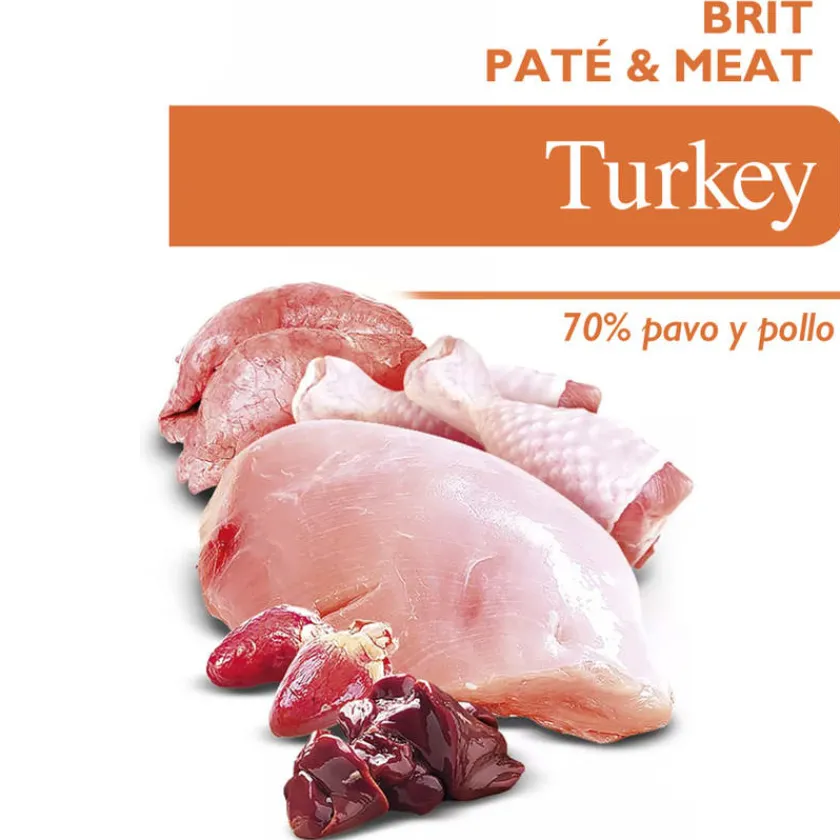 Brit Care Húmedos^Paté & Meat Turkey - Pack 6 Unidades