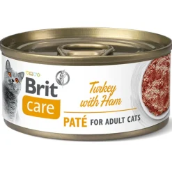 Brit Care Húmedos^Pate de Pavo con Jamón 70gr