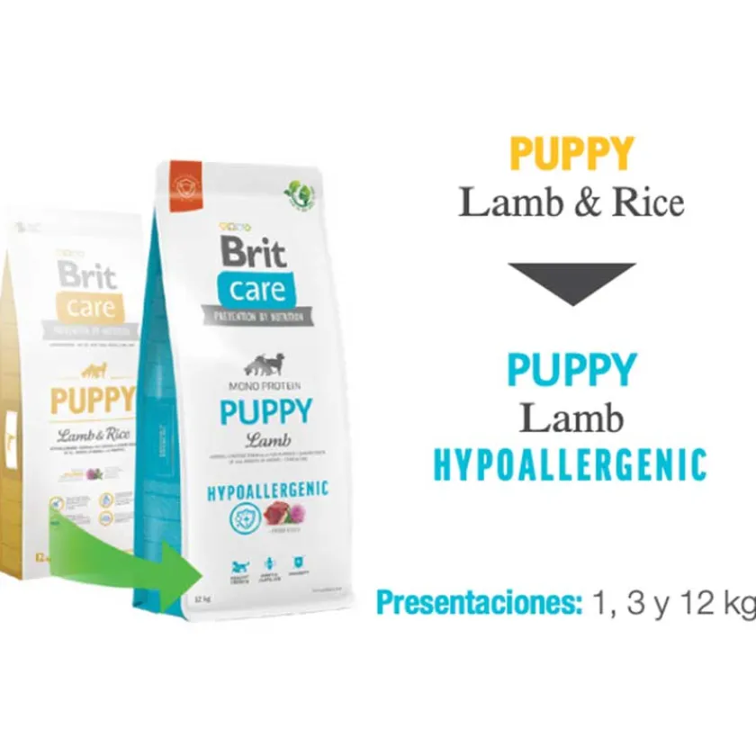 Brit Care Cachorros (0 A 12 Meses)^Puppy Lamb Hypoallegernic 1kg
