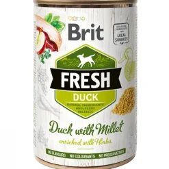 Brit Fresh Húmedos^Perros Duck with Millet 400gr