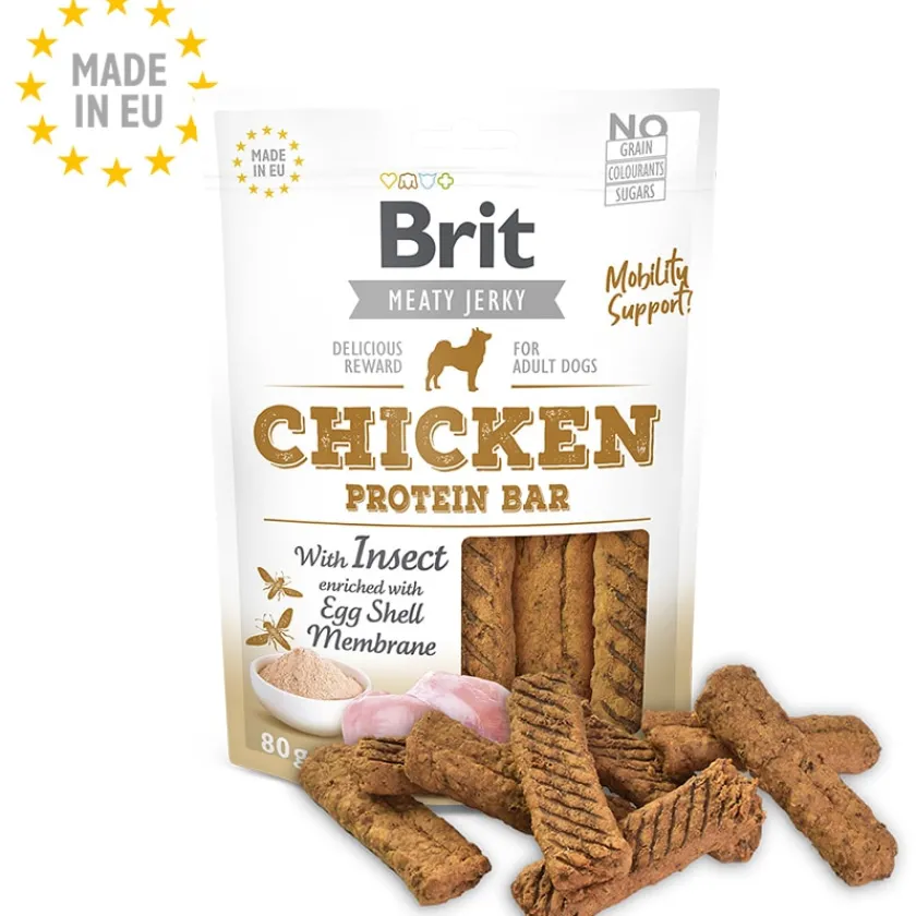 Brit Care Naturales | Galletas Y Snacks^Brit Meaty Jerky Chicken Protein Bar Para Perros Sabor Pollo e Insectos 80gr