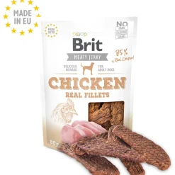 Brit Care Galletas Y Snacks | Naturales^Brit Meaty Jerky Chicken Snack Para Perros Sabor Filete de Pollo 80gr