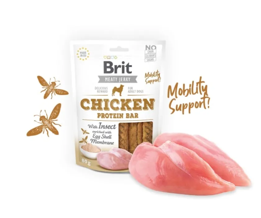 Brit Care Naturales | Galletas Y Snacks^Brit Meaty Jerky Chicken Protein Bar Para Perros Sabor Pollo e Insectos 80gr