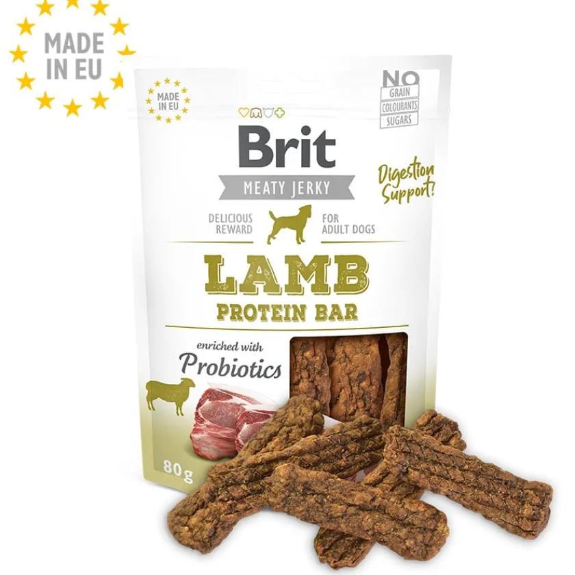 Brit Care Naturales | Galletas Y Snacks^Brit Meaty Jerky Lamb Protein Bar Para Perros Sabor Cordero 80gr