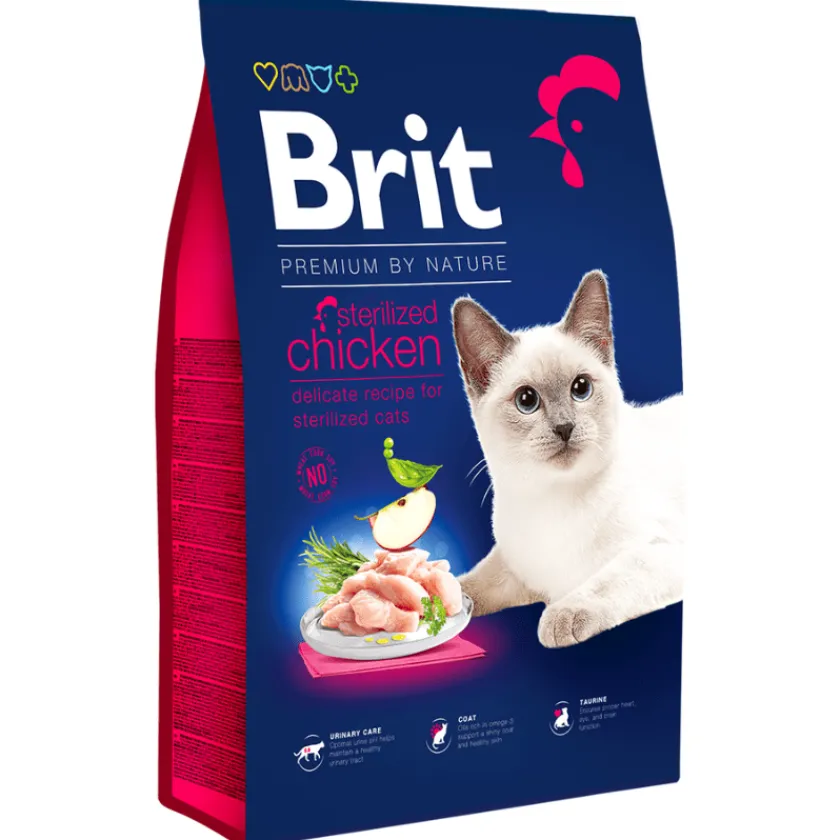 Brit Care Castrados | Adultos (1 A 7 Años)^Brit Premium by Nature Cat Sterilized Chicken 8 kg
