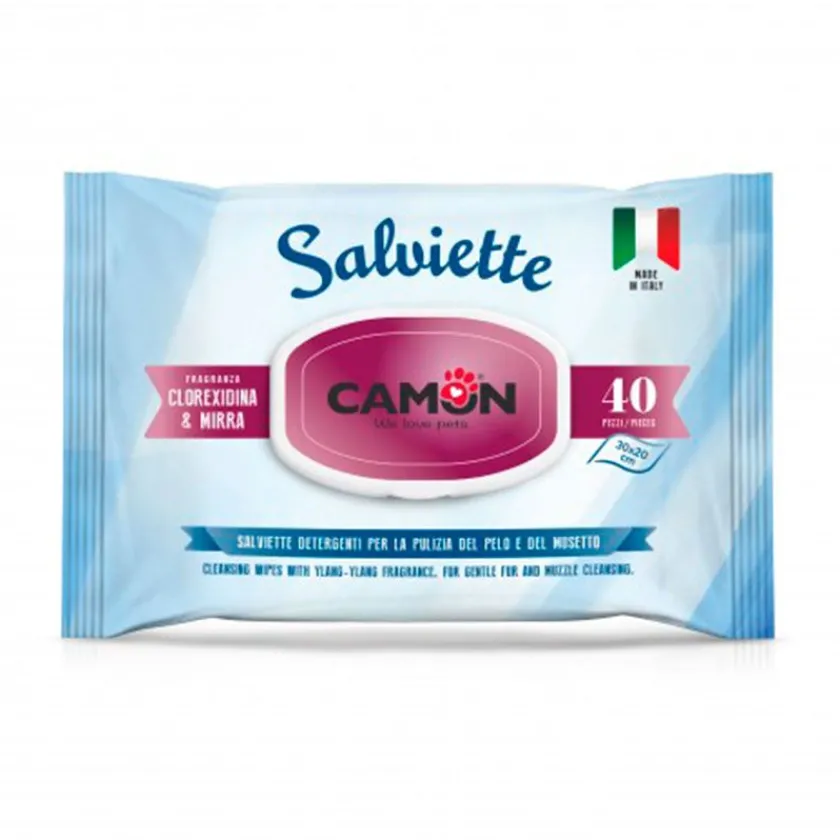 Camon Higiene Y Aseo^- Toallitas Perfumadas Con Clorhexidina 40 Unidades