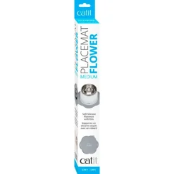 Cat it Comederos Y Fuentes De Agua^Alfombra Protectora para Fuente Gris