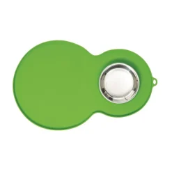 Cat it Comederos Y Fuentes De Agua | Higiene Y Aseo^Alfombra Protectora para Fuente y Plato Verde