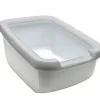Cat it Areneros | Baños Sanitarios (areneros)^Arenero Gris con Borde Gruso para Gatos