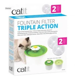 Cat it Comederos Y Fuentes De Agua^Filtros para Fuente Flor 3Litros