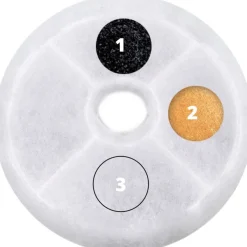 Cat it Comederos Y Fuentes De Agua^Filtros para Fuente Flor 3 Litros 5 Unidades